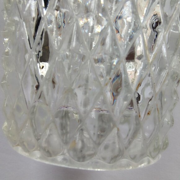 15 oz. Flat Tumbler Pressed Pattern Diamond Point Clear by Indiana Glass - Picture 6 of 10